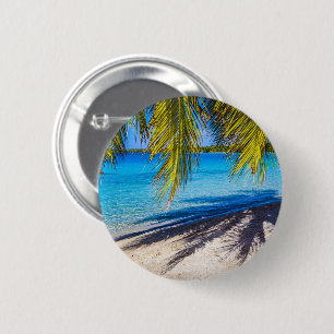 Badge Rond 5 Cm Ombres sur la plage