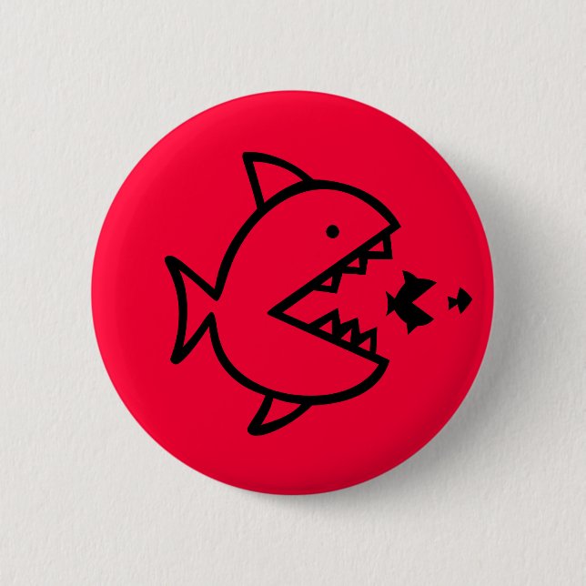 Badge Rond 5 Cm Omm nom nom button: bloodyfish (Devant)