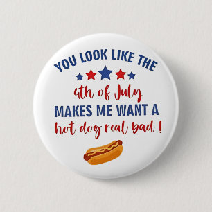 Badge Rond 5 Cm On dirait que le 4 juillet me donne envie
