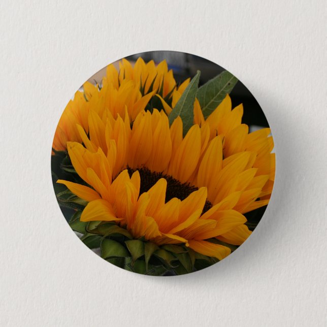Badge Rond 5 Cm On dirait un tournesol (Devant)