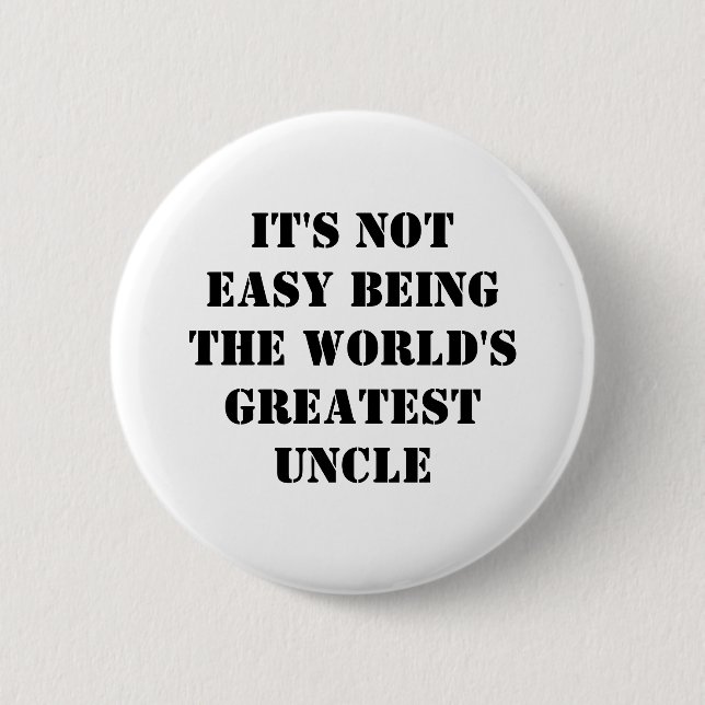 Badge Rond 5 Cm Oncle (Devant)