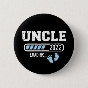 Badge Rond 5 Cm Oncle 2022 chargement pour faire-part de grossesse
