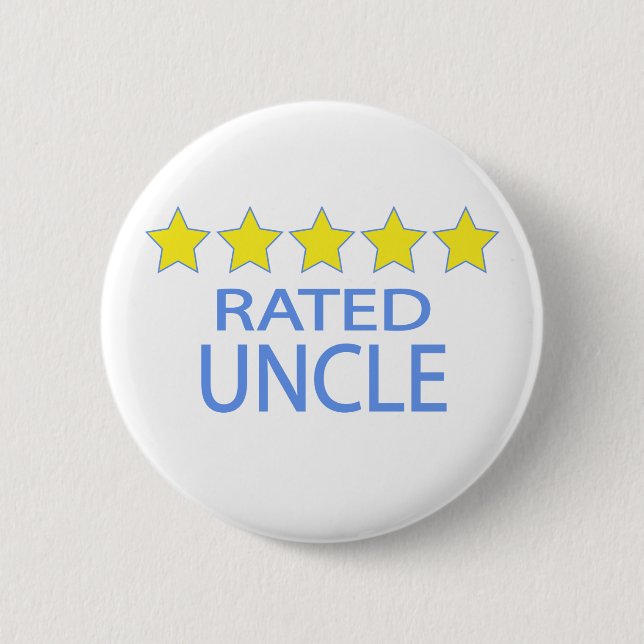 Badge Rond 5 Cm Oncle cinq étoiles (Devant)