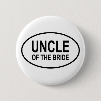 Badge Rond 5 Cm Oncle de la jeune mariée épousant l'ovale