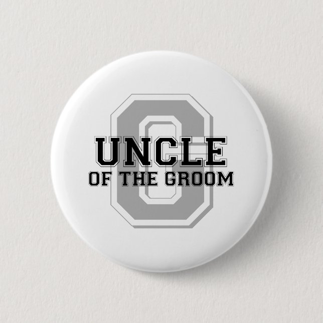 Badge Rond 5 Cm Oncle de l'acclamation de marié (Devant)