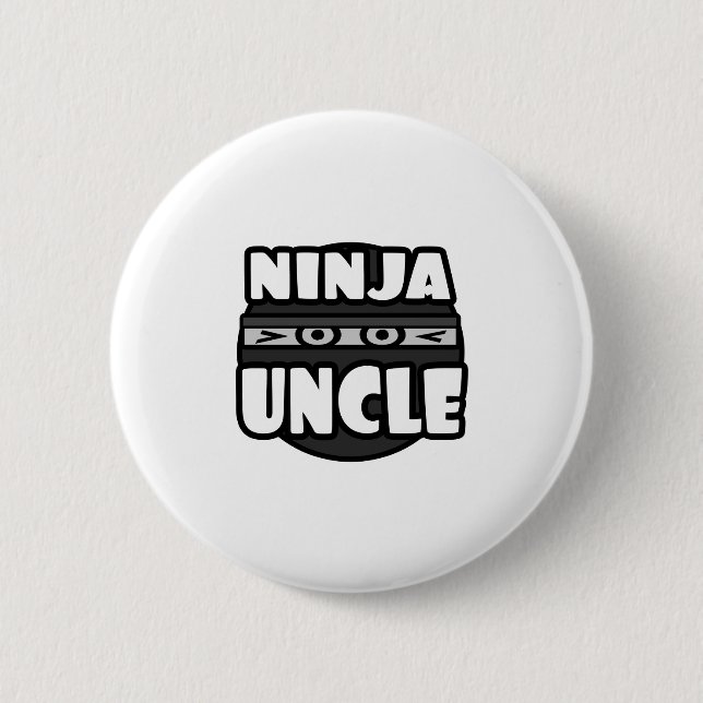 Badge Rond 5 Cm Oncle de Ninja (Devant)
