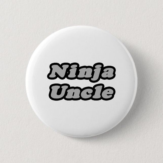Badge Rond 5 Cm Oncle de Ninja (Devant)