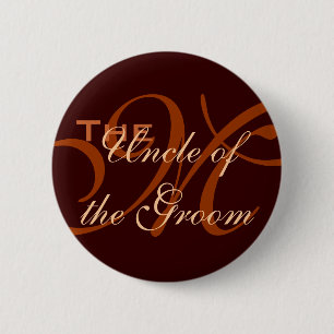 Badge Rond 5 Cm Oncle du bouton de marié