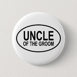 Badge Rond 5 Cm Oncle du marié épousant l'ovale