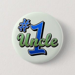 Badge Rond 5 Cm Oncle du numéro un