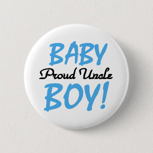 Badge Rond 5 Cm Oncle fier de bébé