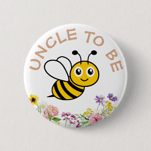 Badge Rond 5 Cm Oncle Pour Être Douce Comme Peut Être