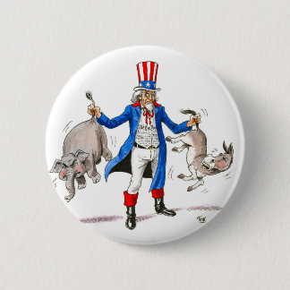 Badge Rond 5 Cm Oncle Sam 3