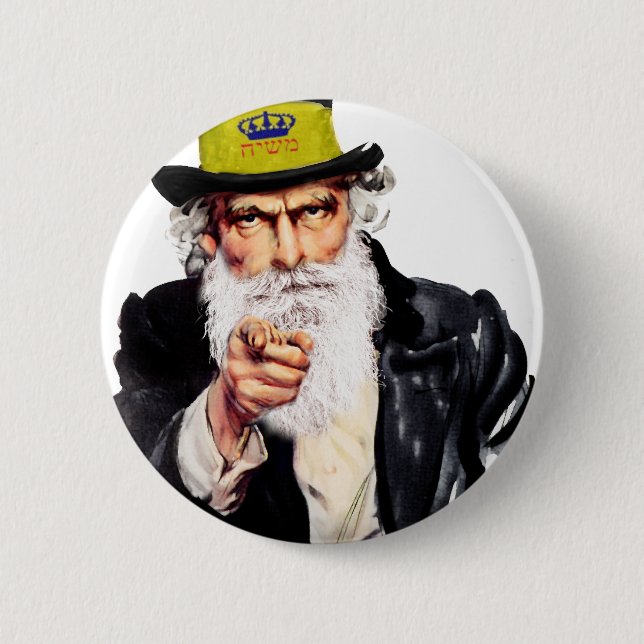 Badge Rond 5 Cm Oncle Shmuel (Devant)