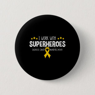 Badge Rond 5 Cm Oncologie pédiatrique Rn Infirmière Oncologiste Ru