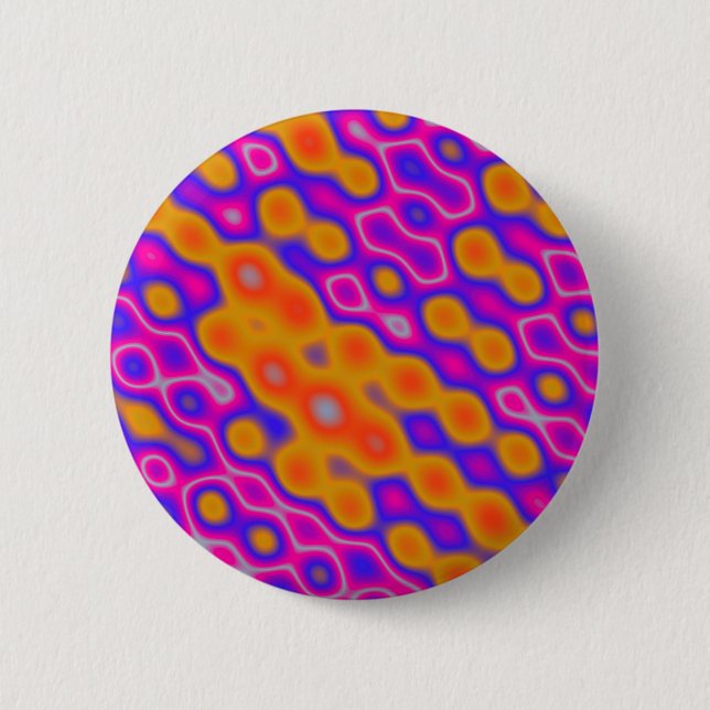 Badge Rond 5 Cm Ondes Abstraites (Devant)