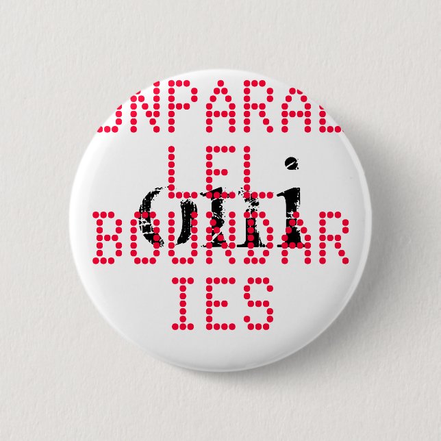 BADGE ROND 5 CM ONI, FRONTIÈRES UNPARALLEL (Devant)