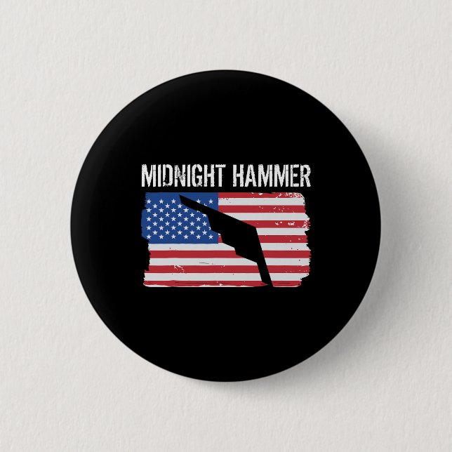Badge Rond 5 Cm Opération Jet Stealth B-2 Midnight Hammer Drapeau  (Devant)