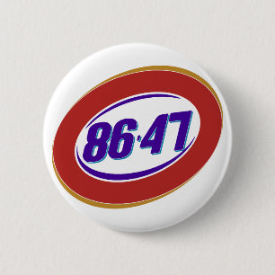 Badge Rond 5 Cm Opinion politique anti-Trump