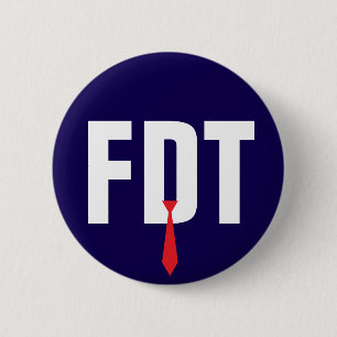 Badge Rond 5 Cm Opinion politique anti-Trump