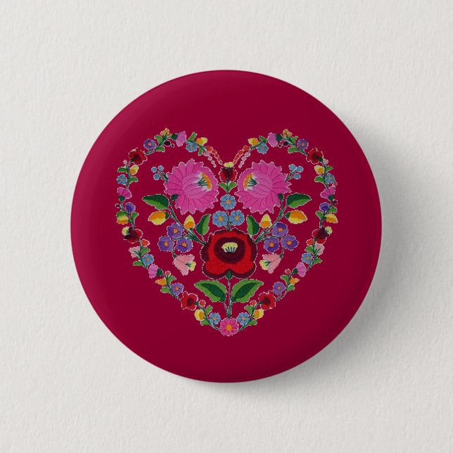 Badge Rond 5 Cm OPUS CHANGEABLE COEUR hongrois (Devant)
