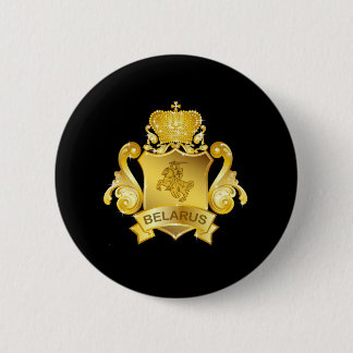Badge Rond 5 Cm Or Belarus