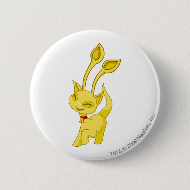 Badge Rond 5 Cm Or d'Aisha (Devant)