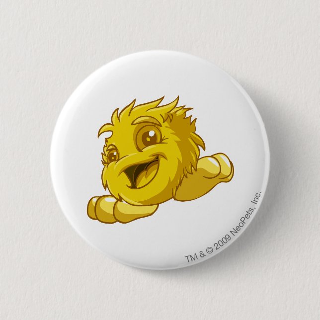 Badge Rond 5 Cm Or de JubJub (Devant)