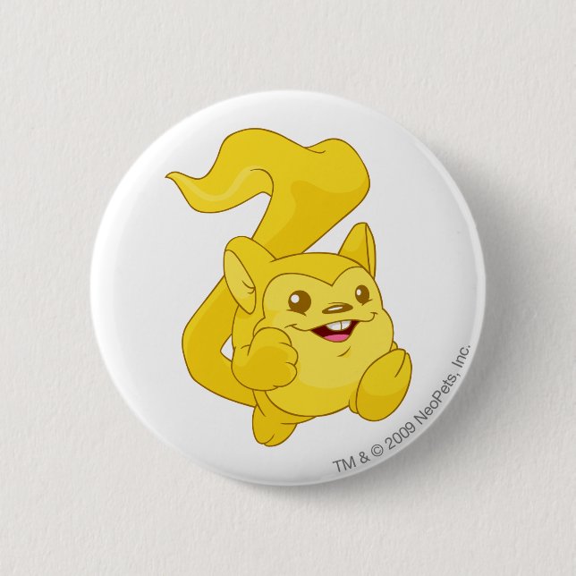 Badge Rond 5 Cm Or de Meerca (Devant)