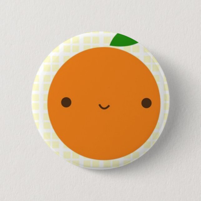Badge Rond 5 Cm Orange (Devant)
