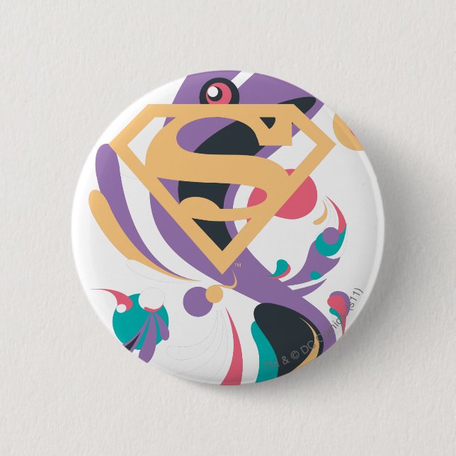 Badge Rond 5 Cm Orange (Devant)