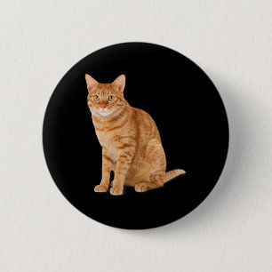 Badge Rond 5 Cm Orange Chat Tab Funny Chat Parodie Amoureux des ch
