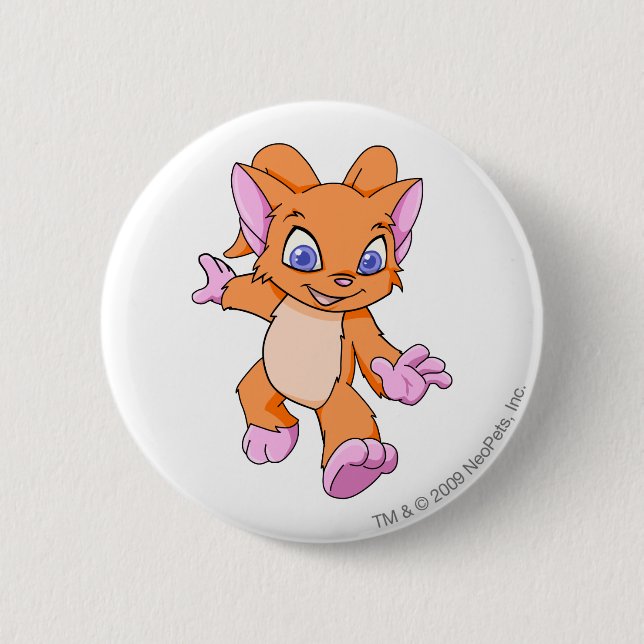 Badge Rond 5 Cm Orange d'Acara (Devant)