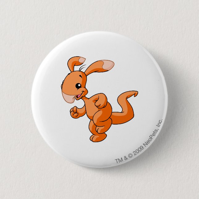 Badge Rond 5 Cm Orange de Blumaroo (Devant)