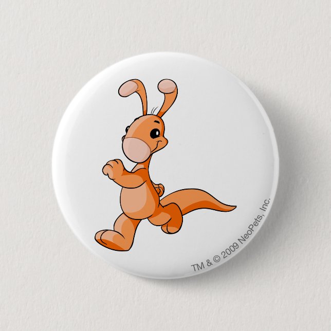 Badge Rond 5 Cm Orange de Blumaroo (Devant)