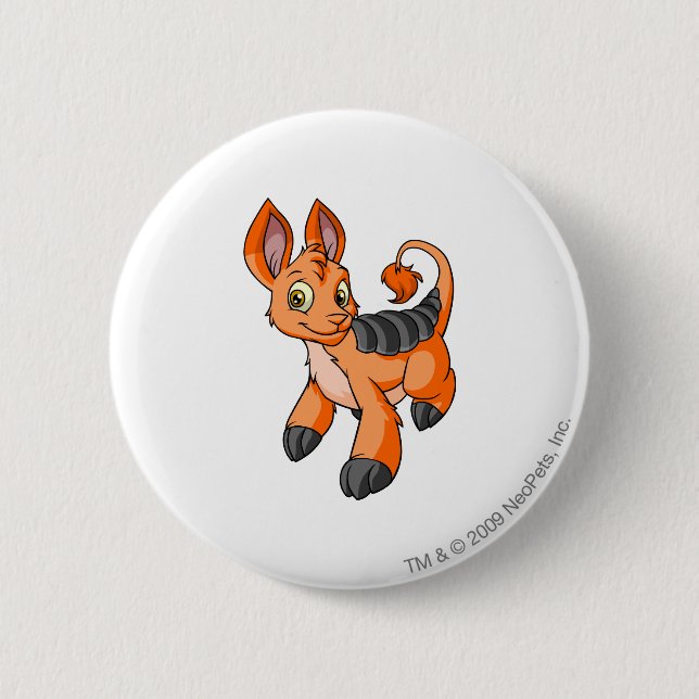 Badge Rond 5 Cm Orange de Bori (Devant)