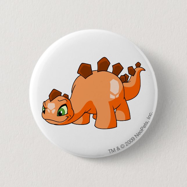Badge Rond 5 Cm Orange de Chomby (Devant)