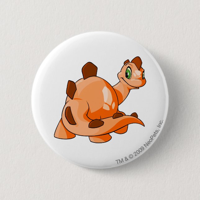 Badge Rond 5 Cm Orange de Chomby (Devant)