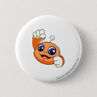 Badge Rond 5 Cm Orange de Kiko