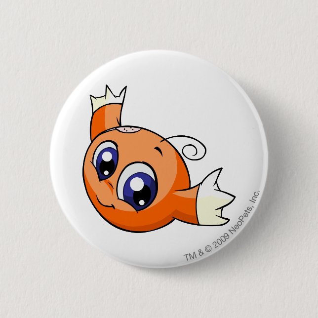 Badge Rond 5 Cm Orange de Kiko (Devant)