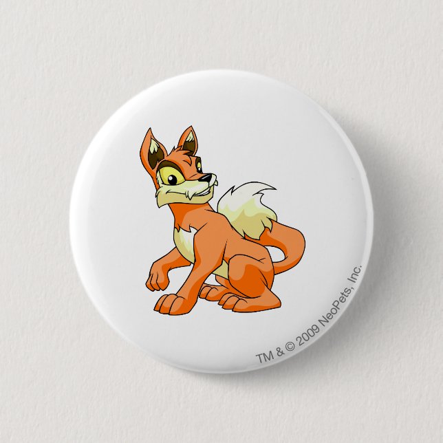 Badge Rond 5 Cm Orange de Lupe (Devant)
