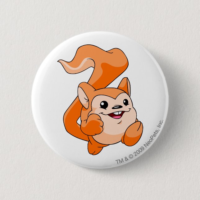Badge Rond 5 Cm Orange de Meerca (Devant)