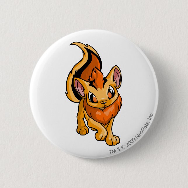 Badge Rond 5 Cm Orange de Xweetok (Devant)