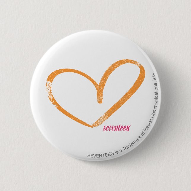Badge Rond 5 Cm Orange d'OpenHeart (Devant)