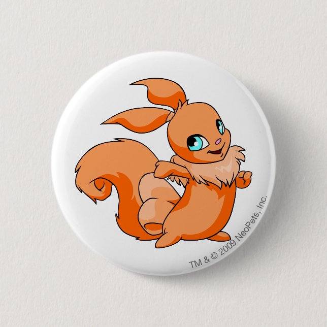 Badge Rond 5 Cm Orange d'Usul (Devant)