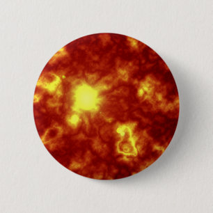 Badge Rond 5 Cm Orange et jaune