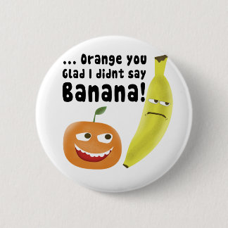 Badge Rond 5 Cm Orange vous heureux