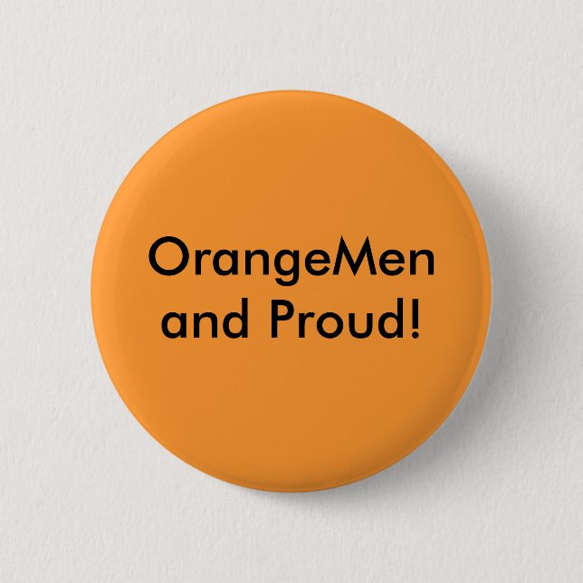 Badge Rond 5 Cm OrangeMen et fier ! (Devant)