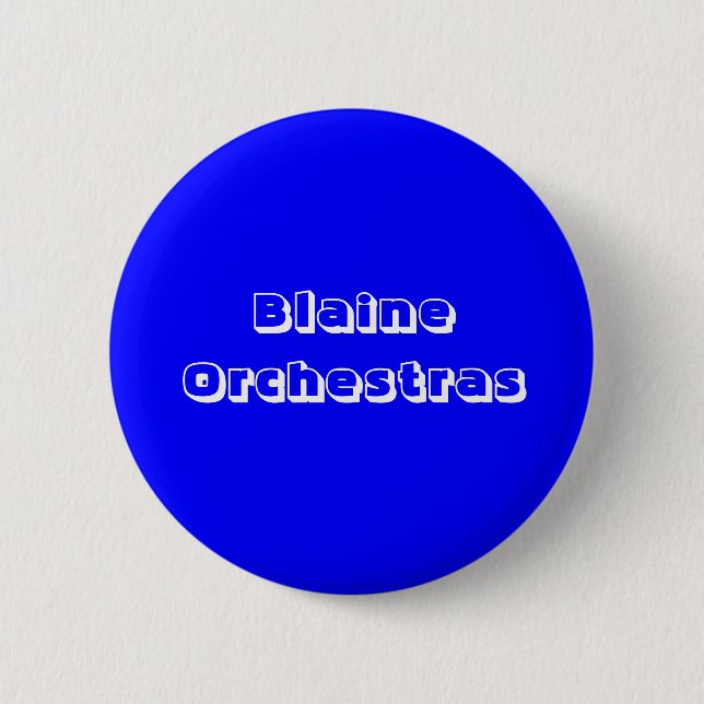 Badge Rond 5 Cm Orchestres de Blaine (Devant)