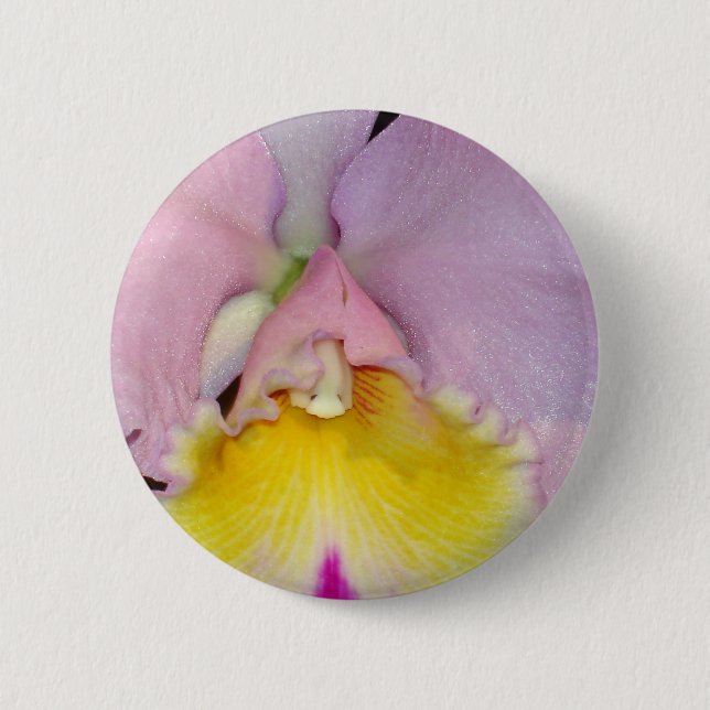 Badge Rond 5 Cm Orchidée de printemps (Devant)